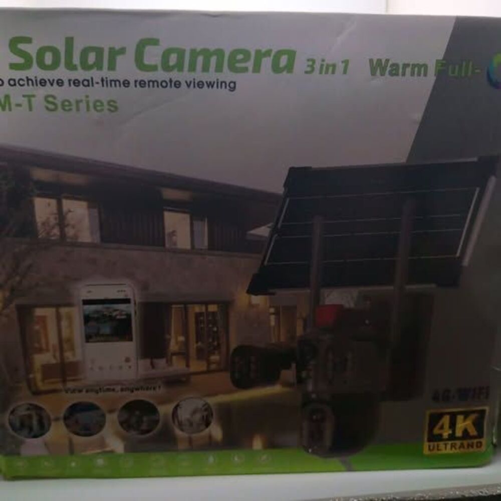 Ai Solar Camera 3 In 1 SPM-T Series Outdoor Security Camera 4K Ultra HD 4G Wifi